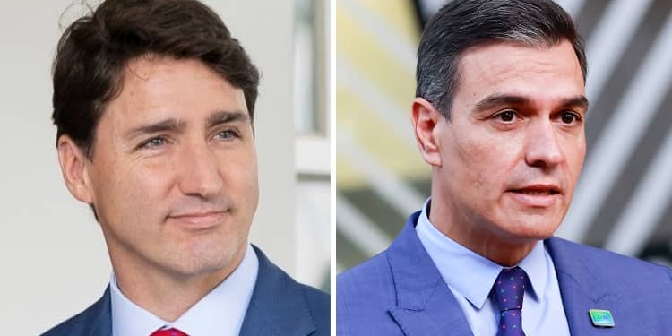 Justin Trudeau / Pedro Sánchez.