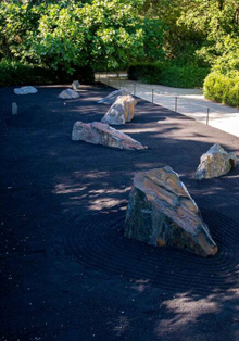 Instalación de ‘Un jardín zen negro’ y exposición de ‘La risa de las flores’