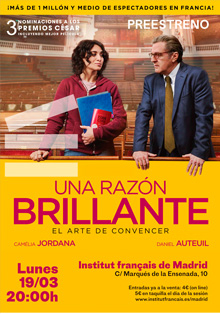 El Instituto Francés preestrena la película ‘Una razón brillante’
