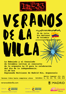Colombia celebra su Día de la Independencia en los Veranos de la Villa