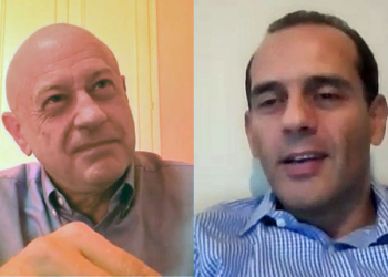 Juan Verde y Alberto Rubio, durante la entrevista realizada por Zoom./ Foto: TD