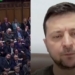 Zelenski, durante su videoconferencia ante la Cámara de los Comunes.