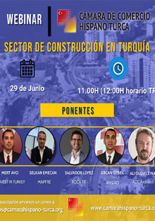 Importante webinario sobre el sector de la construcción en Turquía