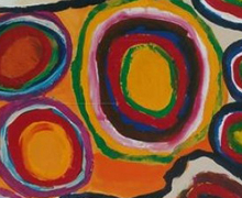 Exposición de arte aborigen australiano en el Centro Nicolás Salmerón