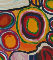 Exposición de arte aborigen australiano en el Centro Nicolás Salmerón