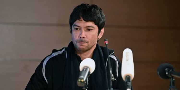 Yunior García, durante la rueda de prensa.