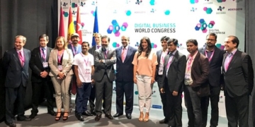 El embajador Venkatesh Varma inaugura el pabellón de India en la feria digital de Madrid