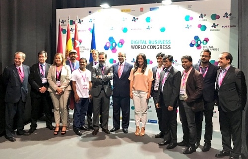 El embajador Venkatesh Varma inaugura el pabellón de India en la feria digital de Madrid