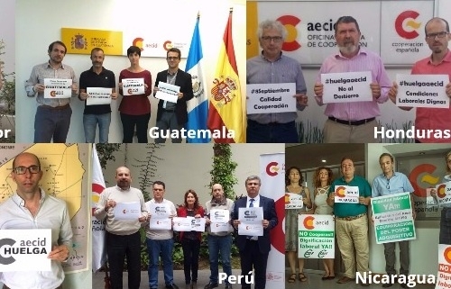 AECID homenajea a los 2.600 cooperantes españoles en pleno conflicto laboral
