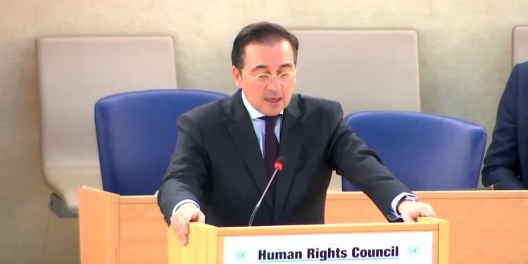 Albares anuncia la candidatura de España para el Consejo de DDHH de la ONU en 2025-2027