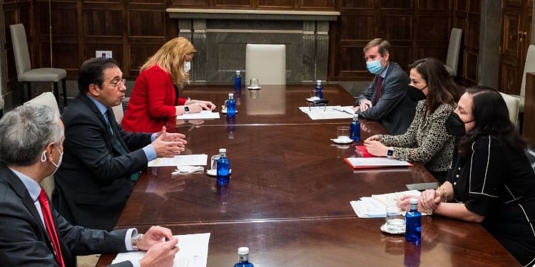 Un momento de la reunión.