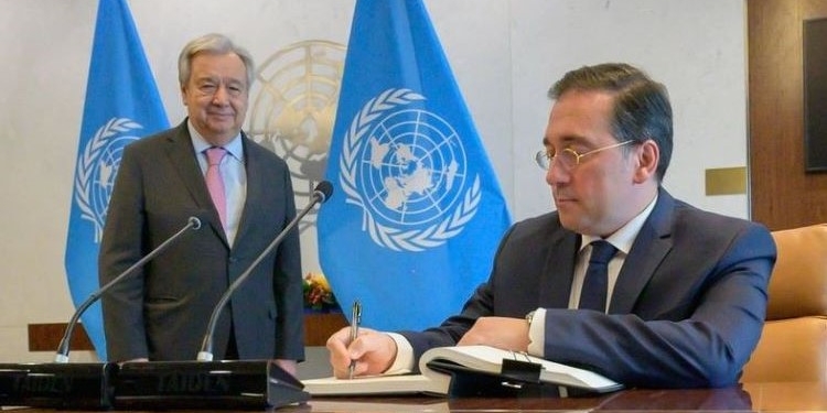 Albares pide ante el Consejo de Seguridad la admisión de Palestina como “miembro pleno de la ONU”