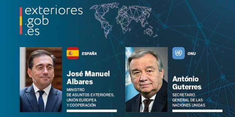 Albares traslada a Guterres el apoyo de España a “sus esfuerzos por la paz en Ucrania”
