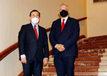 José Manuel Albares con Enrique Reina en Tegucigalpa.