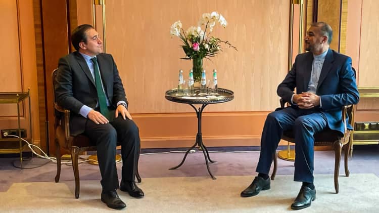 The Foreign Ministers of Spain and Iran.