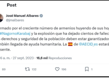 Albares exige que se respeten los derechos y la seguridad de los armenios en Nagorno Karabaj