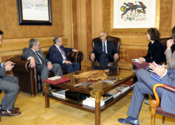 Juan Pablo de Laiglesia con Antoni Martí./ Foto: Principado de Andorra