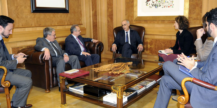 Juan Pablo de Laiglesia con Antoni Martí./ Foto: Principado de Andorra