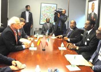 Borrell reitera a Obiang la importancia del 50 aniversario y de los DDHH