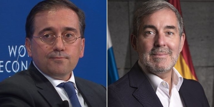 Albares asegura a Clavijo que las maniobras navales marroquíes se realizan “lejos de aguas españolas”