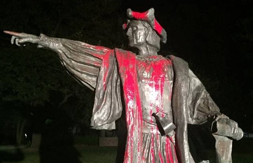 España pidió a EEUU medidas contra los ataques a las estatuas de Colón