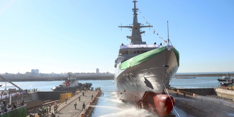 Navantia bota la quinta y última corbeta para Arabia Saudí