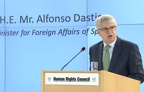“El Consejo de DDHH es más necesario que nunca y España quiere estar en él”