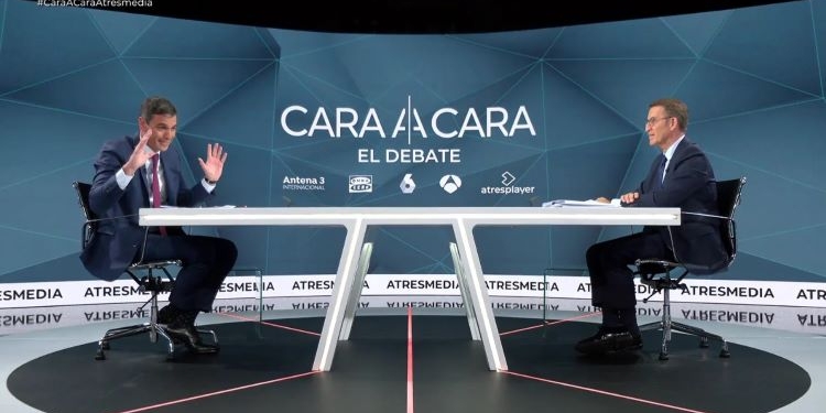 La prensa internacional cree que Feijóo ganó a Sánchez en el debate