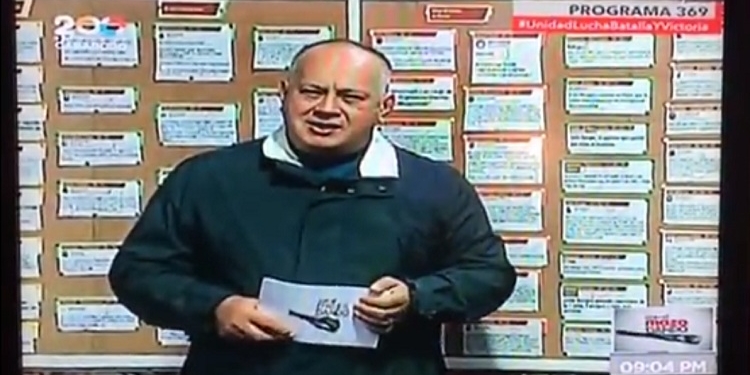 El “número dos” del chavismo, Diosdado Cabello, insulta a Felipe VI