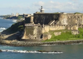 Vista del fuerte del Morro, en San Juan de Puerto Rico.
