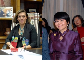 Las ex embajadoras de Guatemala y Tailandia reciben la Gran Cruz del Mérito Civil