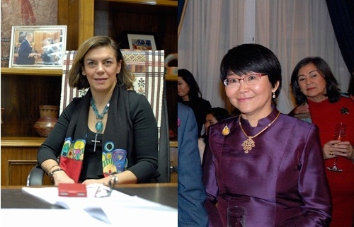 Las ex embajadoras de Guatemala y Tailandia reciben la Gran Cruz del Mérito Civil