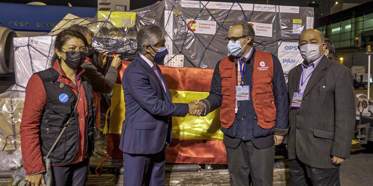 Primeras donaciones de vacunas de España en Iberoamérica a través de Covax