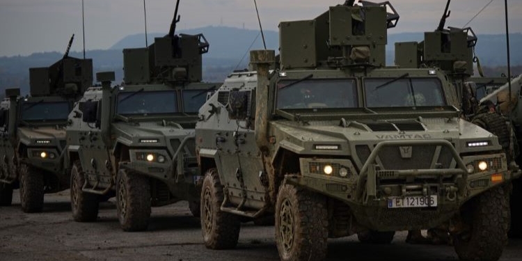 Comienza el despliegue de las fuerzas españolas de la misión de disuasión de la OTAN en Eslovaquia