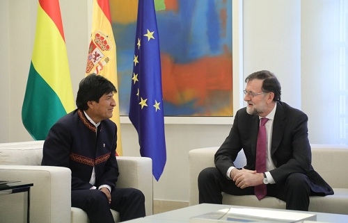 Evo Morales pide a Rajoy que lleve a la UE la exención de visados para bolivianos