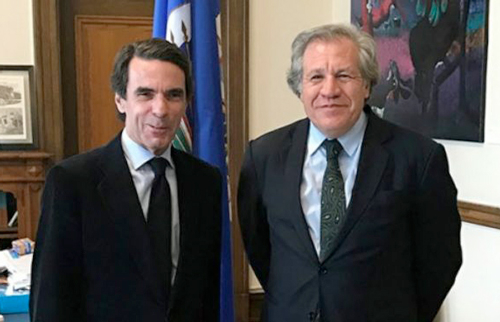 Aznar pide que Venezuela sea “punto central” de la política exterior española