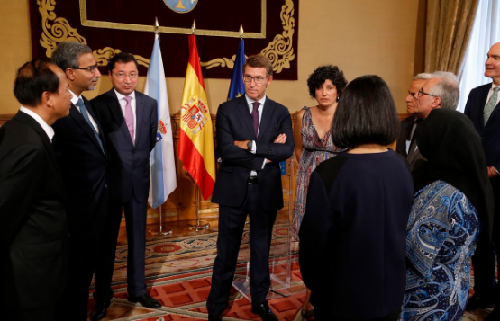 Un grupo de embajadores de Asia-Pacífico visita el astillero de Navantia en Ferrol