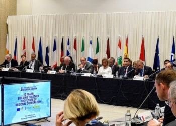 La saliente Mogherini y el entrante Borrell coinciden en el Foro de la UpM en Barcelona