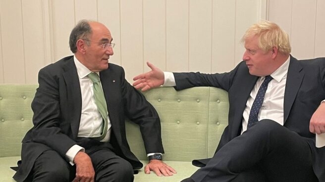 Ignacio Sánchez Galán con Boris Johnson.