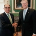 Ignacio Sánchez Galán y el gobernador de Massachusetts, Charlie Baker./ Foto: Iberdrola