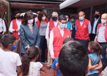 González Laya asegura que España mantendrá su ayuda a los refugiados venezolanos en Colombia