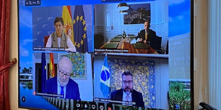 González Laya y su homólogo brasileño eluden el tema venezolano en una videoconferencia