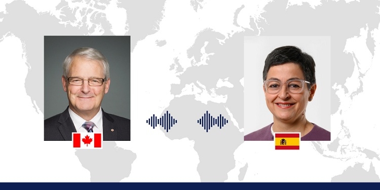 La ministra de Exteriores aborda el COVID y Venezuela con su homólogo de Canadá