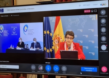 González Laya pide al Consejo de Europa que incluya a la salud en “el centro de los DDHH”