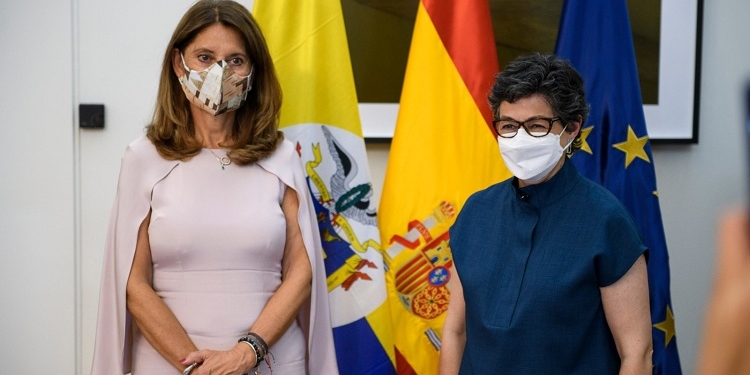 Laya pregunta a su homóloga colombiana sobre los procesos abiertos tras las protestas