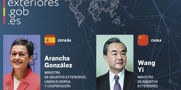 Wang Yi pide a González Laya que la UE no interfiera en los “asuntos internos” chinos