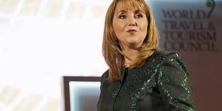 La presidenta del WTTC, Gloria Guevara.