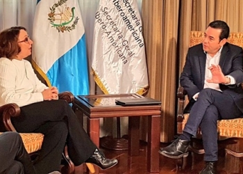 Grynspan prepara con el presidente de Guatemala la Cumbre Iberoamericana