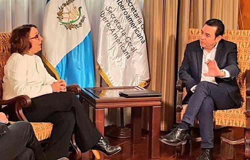 Grynspan prepara con el presidente de Guatemala la Cumbre Iberoamericana