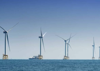 Planta eólica marina de Iberdrola.